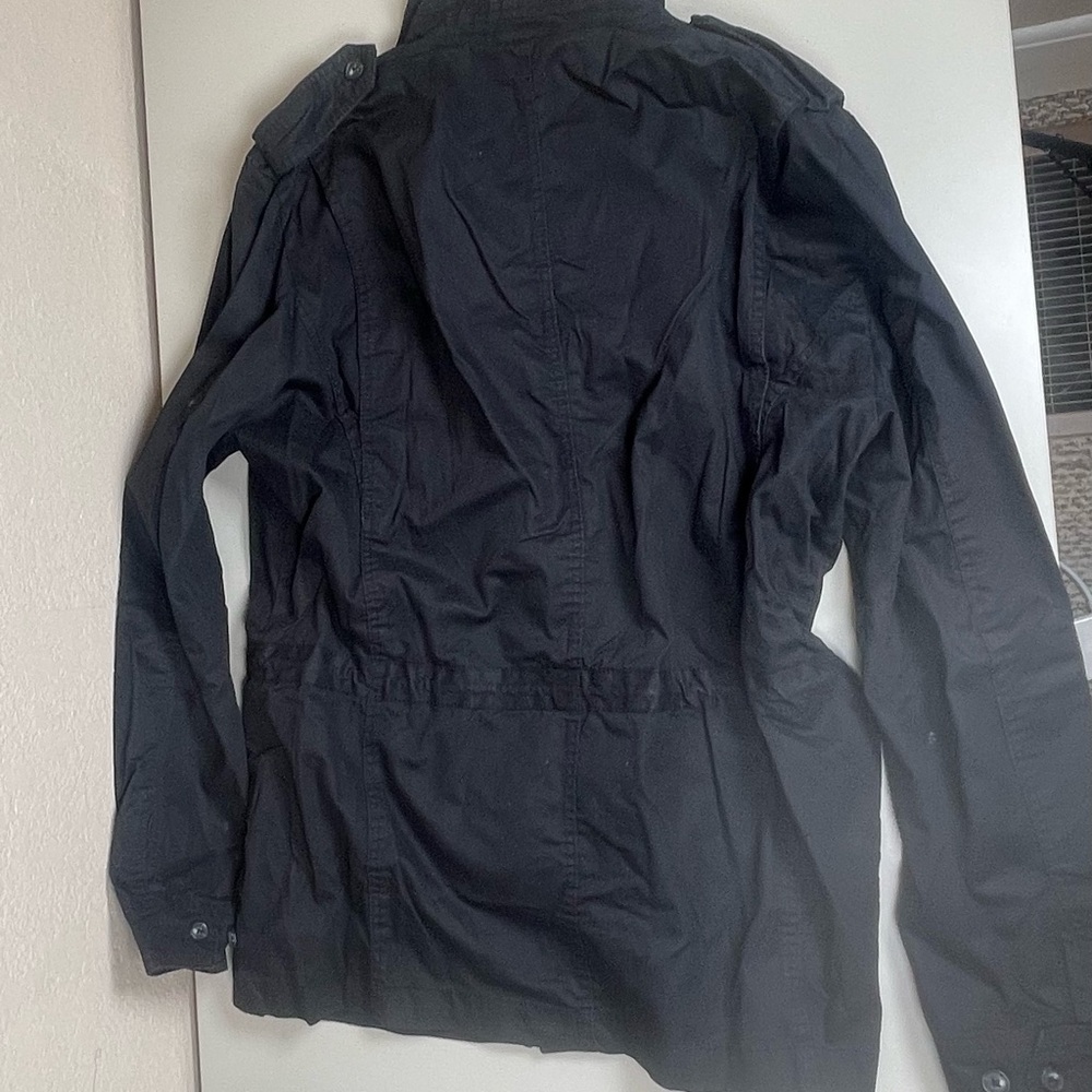 H&M Men's Black Military Style Jacket size XL - Picture 2 of 4